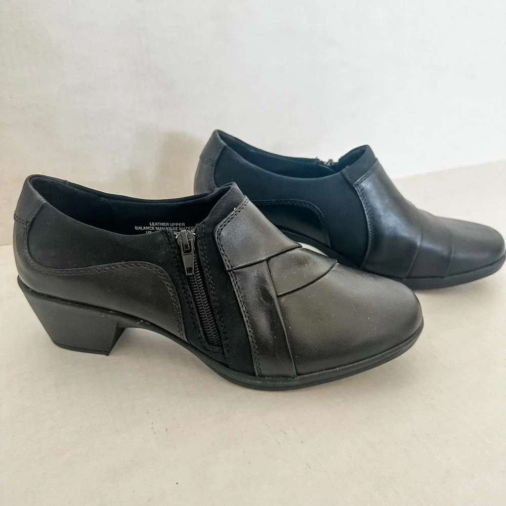 I Love Comfort Womens Black Shoes Size‎ 9 Leather Upper Dress Shoes